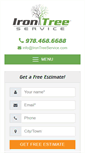 Mobile Screenshot of irontreeservice.com