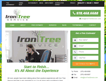 Tablet Screenshot of irontreeservice.com